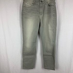 7 for all mankind gray cropped jeans